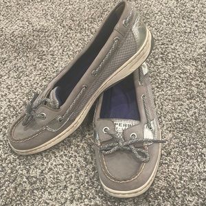 Gray Sperry Boat Loafer